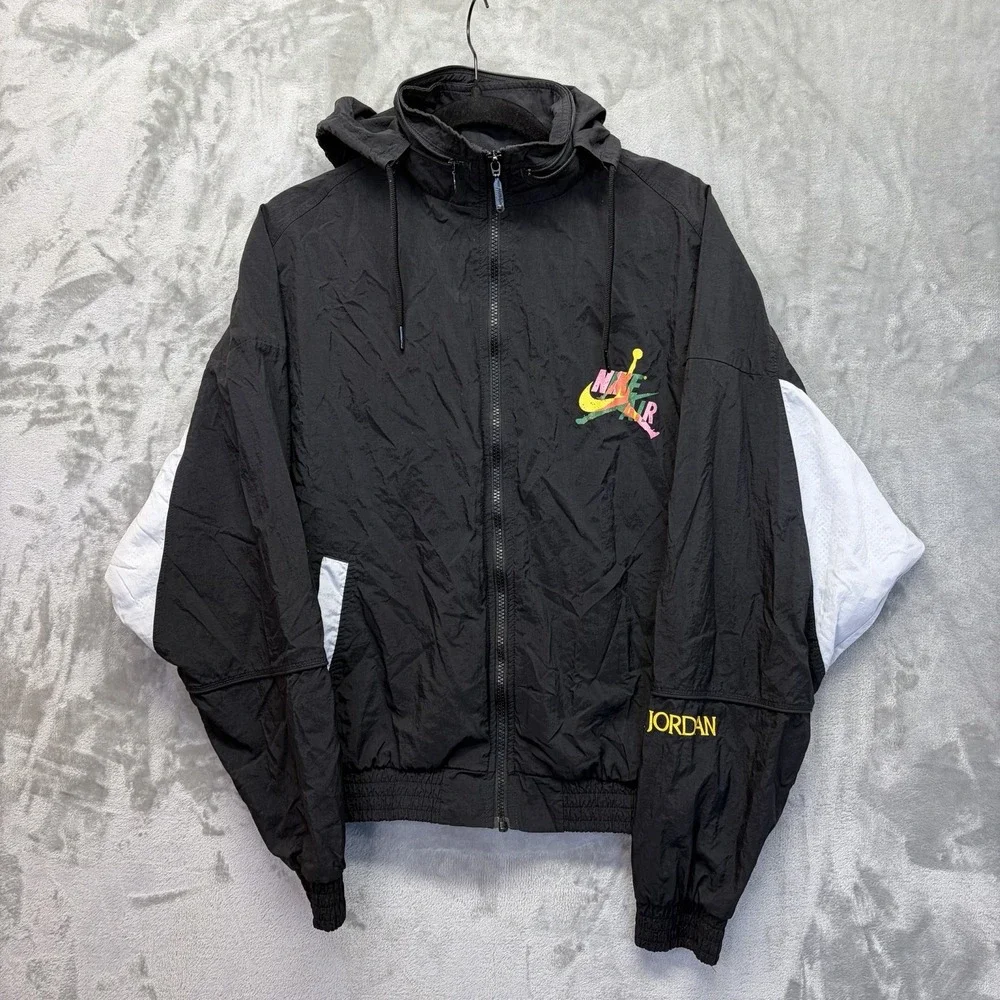 VINTAGE Rare 1990s NIKE AIR JORDAN  WINDBREAKER GRAIL JACKET Men's Size Medium - Picture 3 of 10